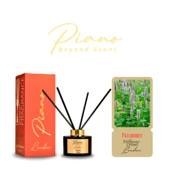 Aromë për dhoma Piano Reed Diffuser London, patchouly, 150ml
