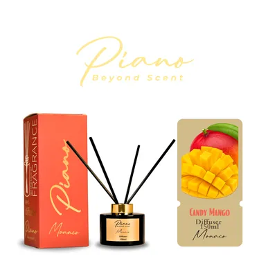 Aromë për dhoma Piano Reed Diffuser Monaco, candy mango, 150ml - 1