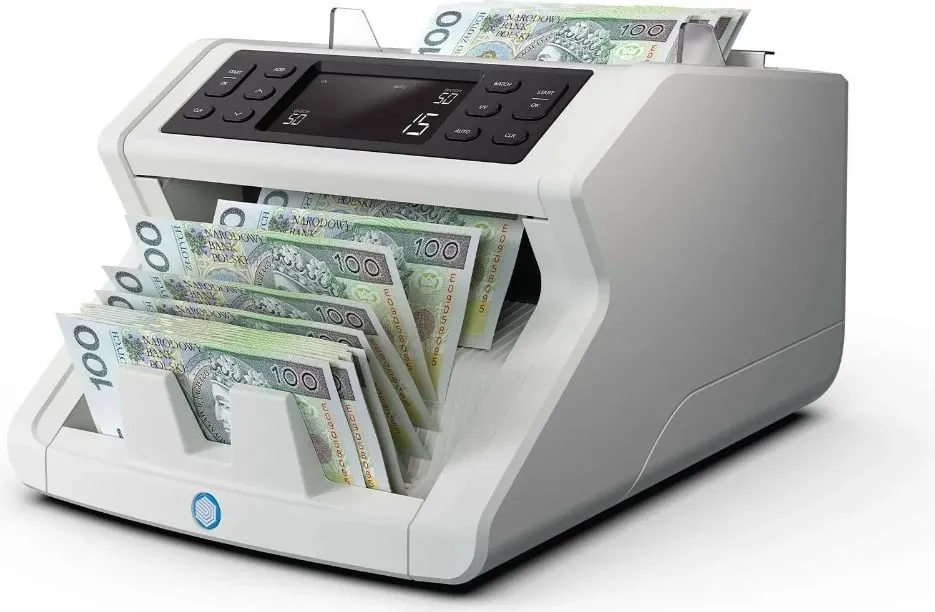 Numërues kartëmonedhash SafeScan 2210 G2, 1000 bankënota/min, detektim UV, i bardhë - 1