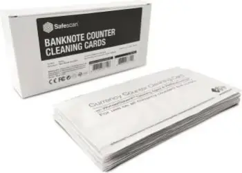 Karta pastrimi për numërues parash SafeScan Cleaning Cards, 15 copë, të bardha