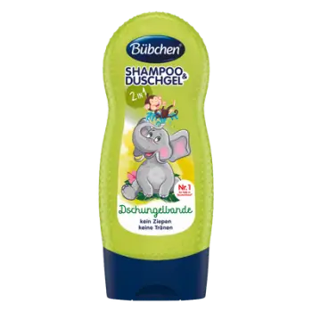 Shampo & xhel dushi për fëmijë Bübchen Jungle Gang, 230ml