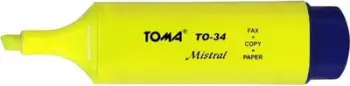 Marker Toma Mistral (10 copë) , e verdhë