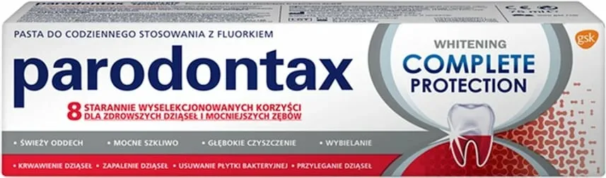 Pasta për dhëmbë Parodontax Complete Protection Whitening 75ml - 1