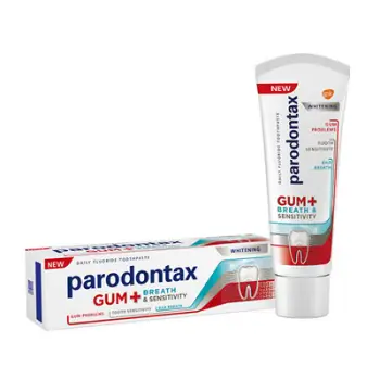 Pastë për dhëmbë Parodontax Gum and Sensitivity Whitening 75 ml