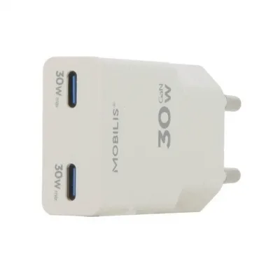 Karikues muri Mobilis Energia 30W, USB C, PD PPS, i bardhë - 1