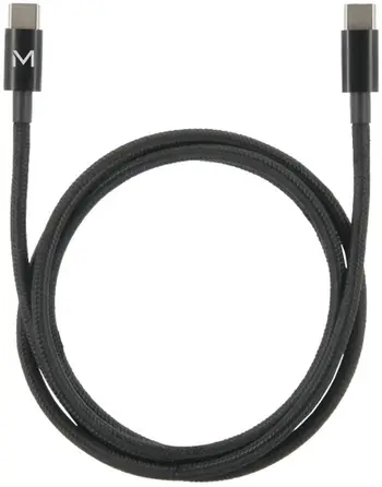 Kabllo USB Mobilis 001389, USB C në USB C, 1m, 100W, e zezë