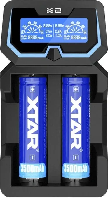 Karikues baterish XTAR X2, për Li-ion 18650, i zi - 3