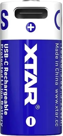 Bateri e rikarikueshme XTAR 16340-900, Li-Ion 900 mAh, 3.7V, USB-C