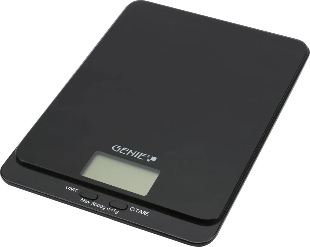 Peshore poste Genie, platformë xhami e temperuar, elektronike - 1