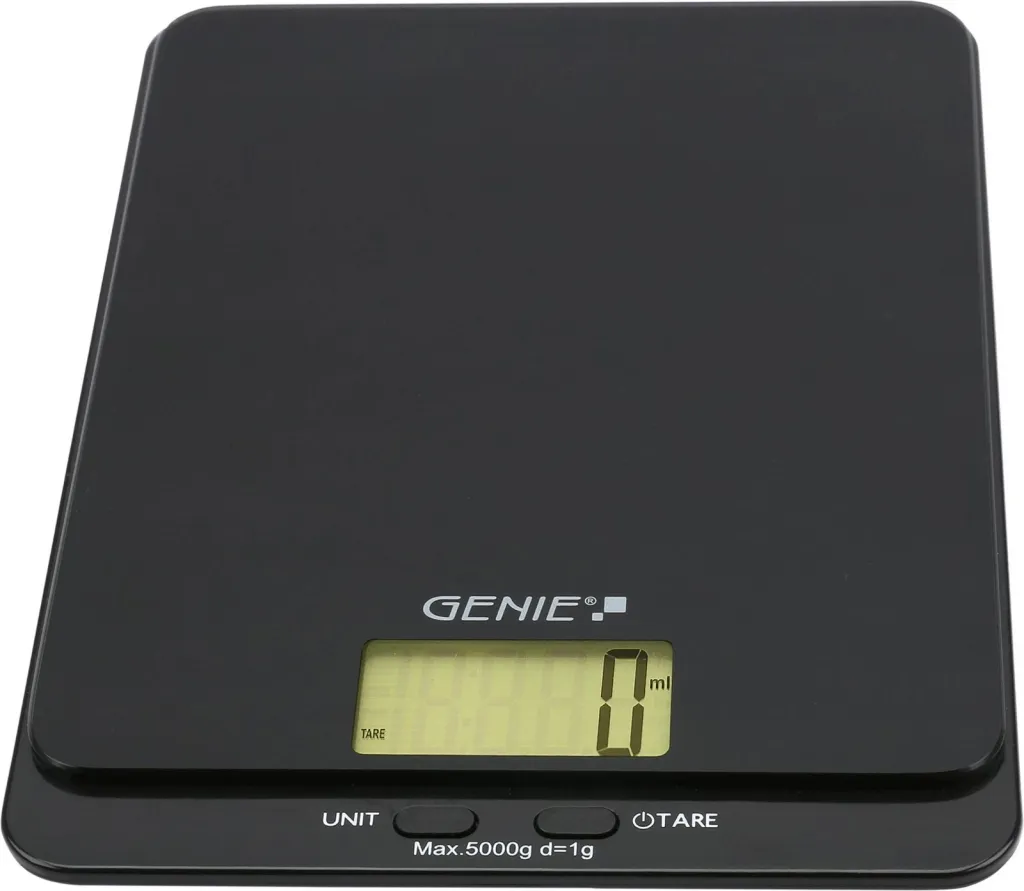 Peshore poste Genie, platformë xhami e temperuar, elektronike - 2
