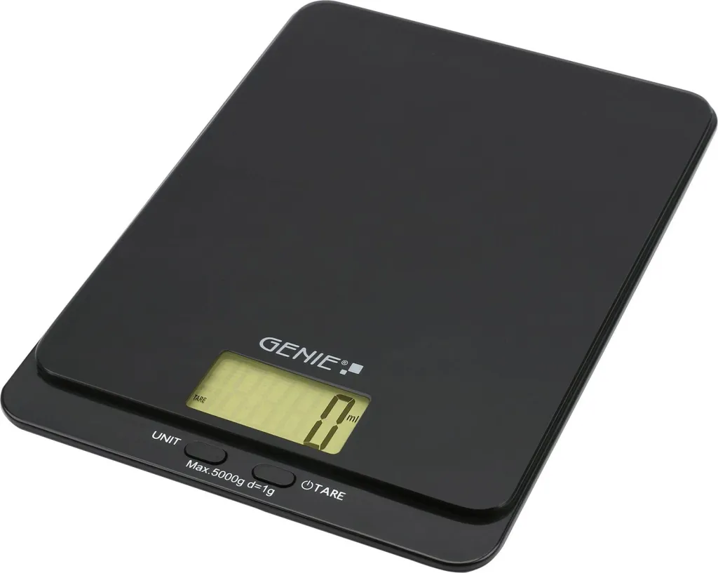 Peshore poste Genie, platformë xhami e temperuar, elektronike - 4