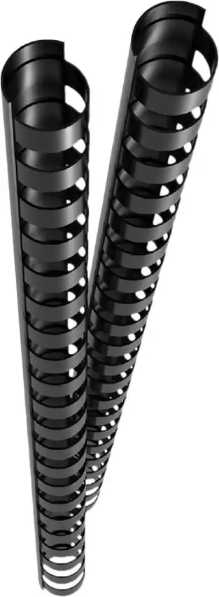 Spiralë plastike për lidhje dokumentesh Genie 12373, 12mm, 85 fletë, e zezë