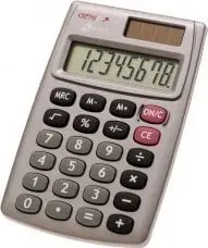 Kalkulator xhepi Genie Pocket Calculator 510, ekran 8 shifror, gri