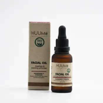 Vaj Hidratues për fytyrë HUUMë, me Kaça dhe Lule Aguliçe (30ml)