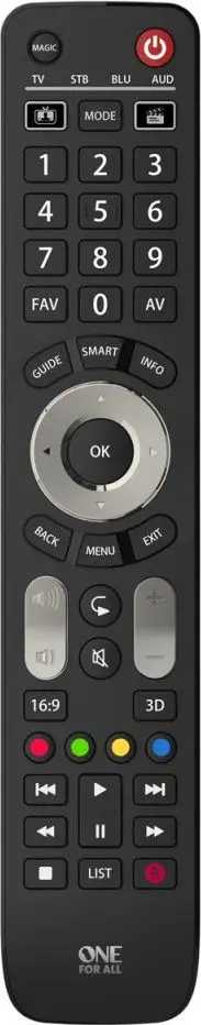 Telekomandë universale RTV One For All, e zezë