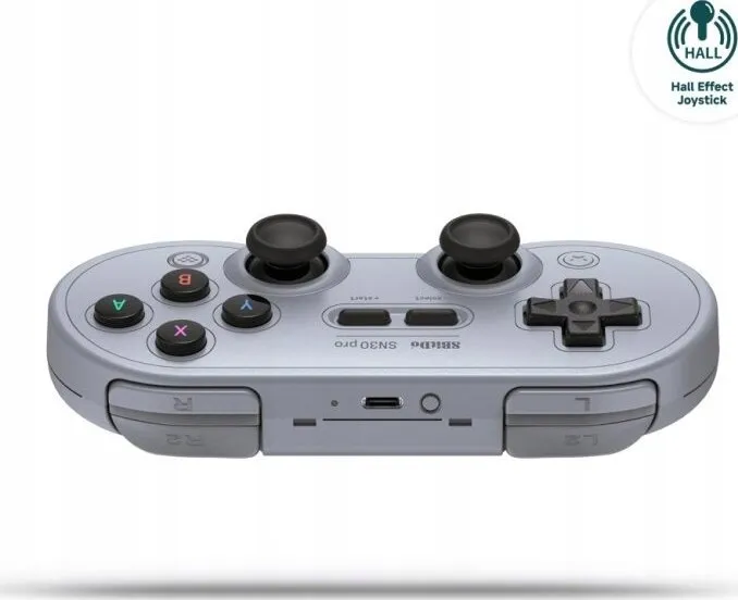 Kontroller 8BitDo SN30 Pro, wireless, i hirtë - 8