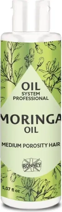 Vaj për flokë Ronney Professional Oil System Medium Porosity Hair Moringa Oil për femra, 150ml