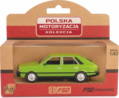 Makina lodër Daffi PRL FSO Polonez, shkalla 1:43, metal, e gjelbër - 4