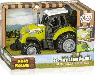 Traktor lodër Daffi Tractor, me dritë, me tinguj, shumëngjyrësh - 1