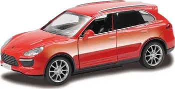 Lodër maket metalike Daffi Porsche Cayenne, shkallë e vogël, ngjyrë e kuqe