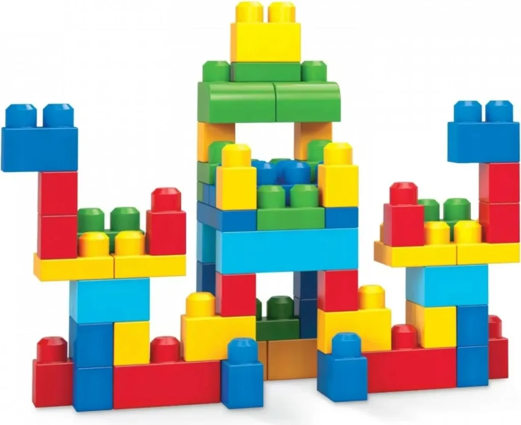 Kubëza Mega Bloks First Builders - Çantë rozë+60 elemente (DCH54),+12muaj - 6