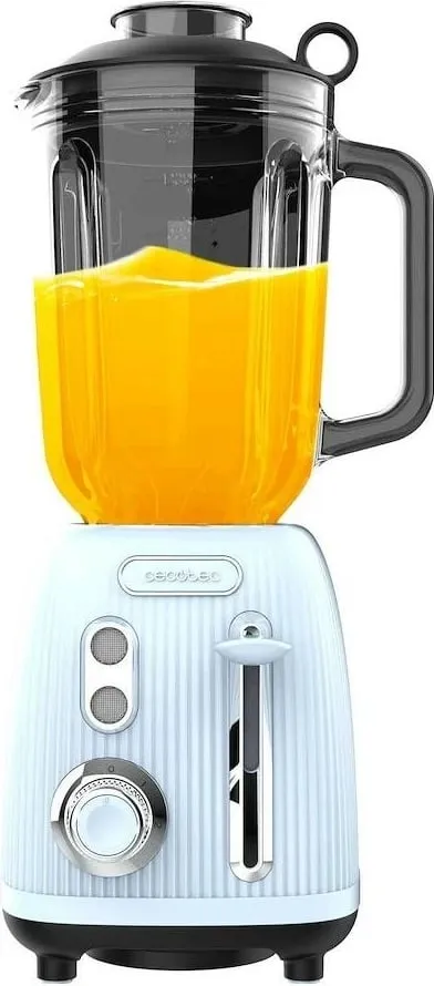 Blender Cecotec Power Black Titanium RetroBlue, 1.5L, 1200W, blu - 2