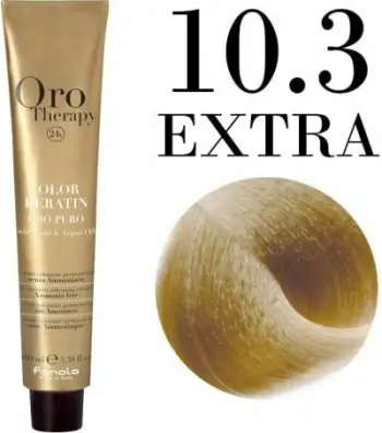 Ngjyrë për flokë Fanola Oro Therapy, 10/3, 100 ml