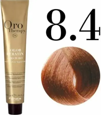 Ngjyrë për flokë Fanola Oro Therapy, 8/4, 100 ml