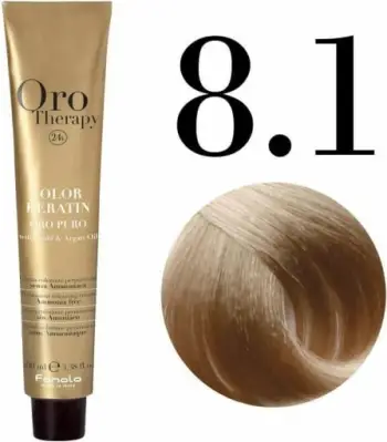 Ngjyrë për flokë Fanola Oro Therapy, 8/1, 100 ml