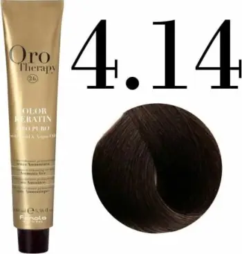 Ngjyrë për flokë Fanola Oro Therapy, 4/14, 100 ml