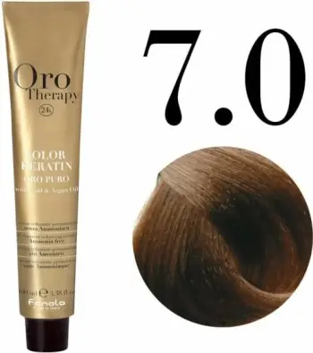 Ngjyrë për flokë Fanola Oro Therapy, 7/0, 100 ml