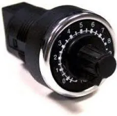 Potenciometër Emas, 22mm, i zi - 1