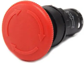 Buton i kontrollit monobllok Emas T0-MB102E, i kuq