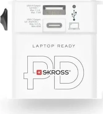 Adapter udhëtimi SKROSS MUV USB AC65PD + kabel USB-C - 2