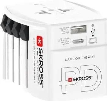 Adapter udhëtimi SKROSS MUV USB AC65PD + kabel USB-C