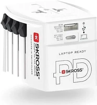 Adapter udhëtimi SKROSS MUV USB AC45PD me kabel USB-C - 1