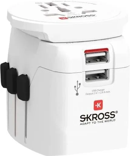 Adapter Skross Pro Light USB World (2xA) - 2