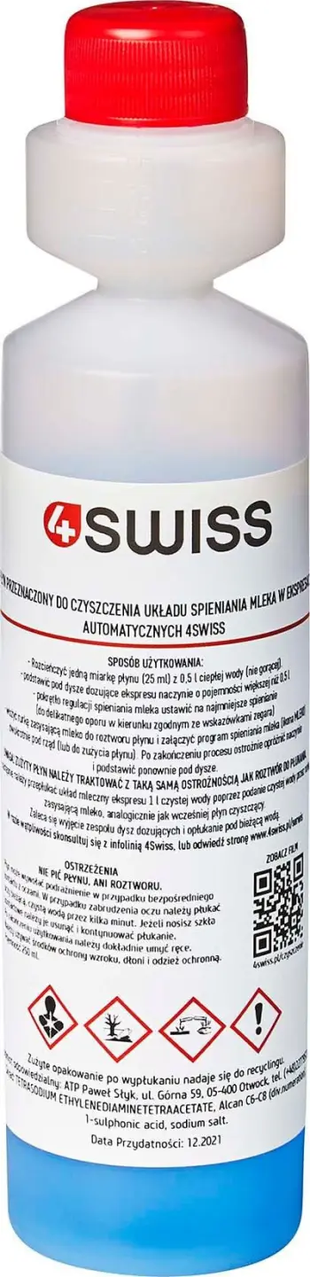 Lëng pastrues 4Swiss, për aparat kafeje, 250 ml