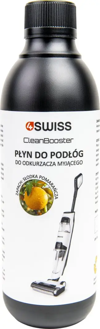 Detergjent për dysheme për thithëse elektrike 4Swiss VC024 Clean Booster, sweet orange, 0.5l
