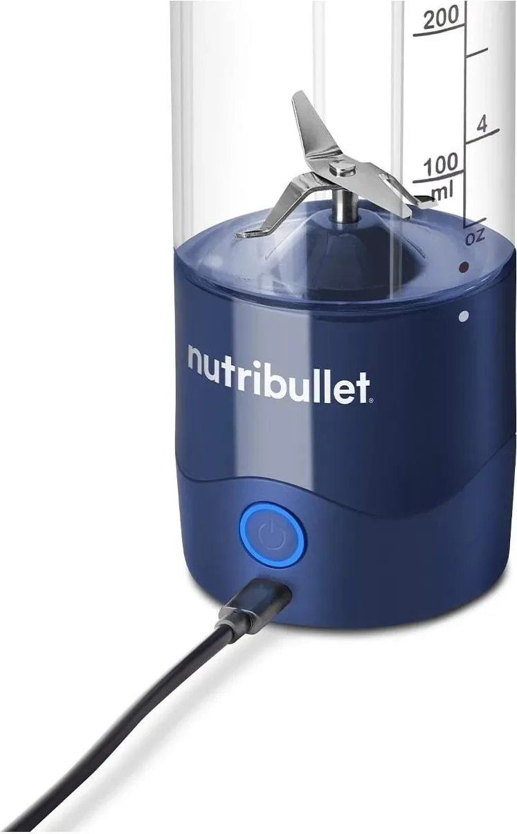 Blender portativ Nutribullet NBP003NBL, 475ml, karikim USB C - 3