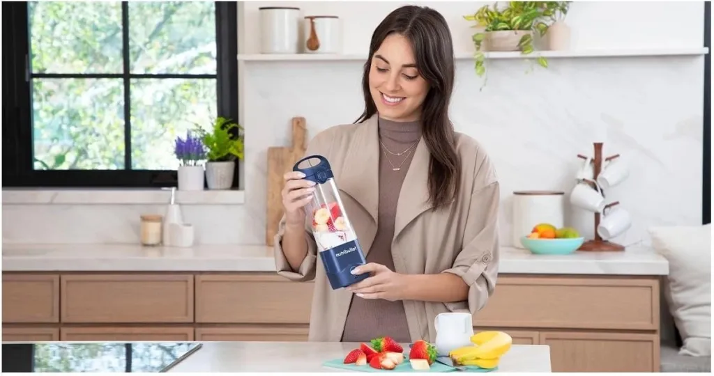 Blender portativ Nutribullet NBP003NBL, 475ml, karikim USB C - 4