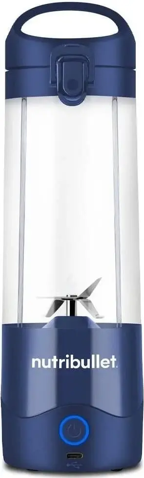 Blender portativ Nutribullet NBP003NBL, 475ml, karikim USB C