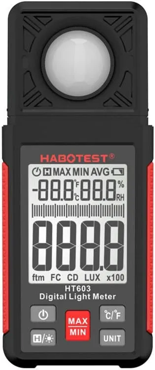 Matës drite digital Habotest HT603, mat temperaturë dhe lagështi - 1