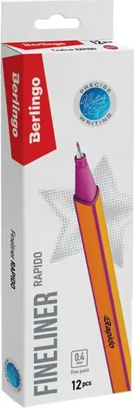 Set stilolapsa Berlingo, Rapido fineliner, 12 copë