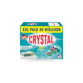 Detergjent kapsula për rroba Crystal, 40 larje
