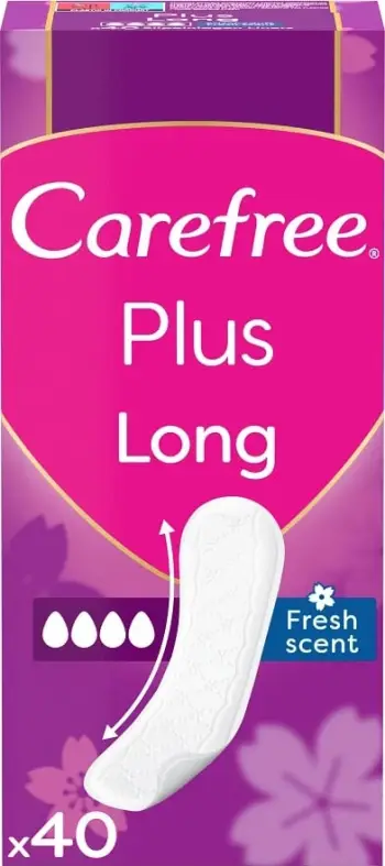 Peceta higjienike për femra Johnson & Johnson Carefree Plus - Fresh Scent, 40 copë