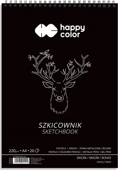 Bllok vizatimi Happy Color, A4, 20 faqe - 1