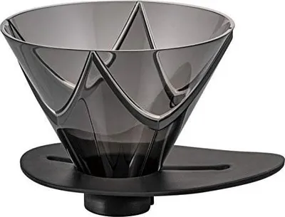 Dripper kafeje Hario V60 MUGEN, plastik, i zi - 1