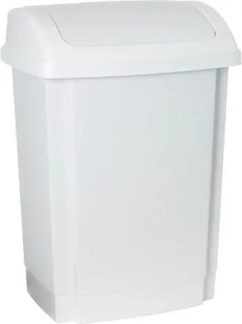 Kosh për mbeturina Plast Team Swing (TEA000357), 25 l, i bardhë