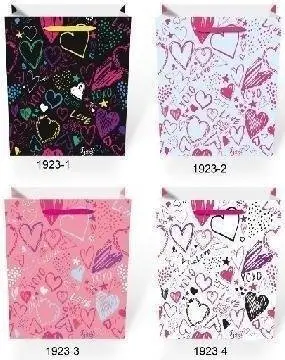 Qese dhurate W&amp;K JYWK 233 M, 32 x 26 x 12 cm, dizajn dekorativ i rastësishëm